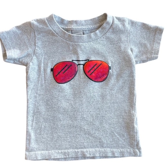 Gildan Other - Toddler iridescent Sunglasses Shirt, Gildan, Gray, 2T